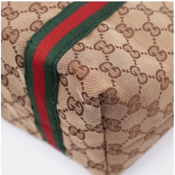 Authentic Gucci Sherry line Small tote with horsebit Interior with GUCCI - Picture 13 of 16